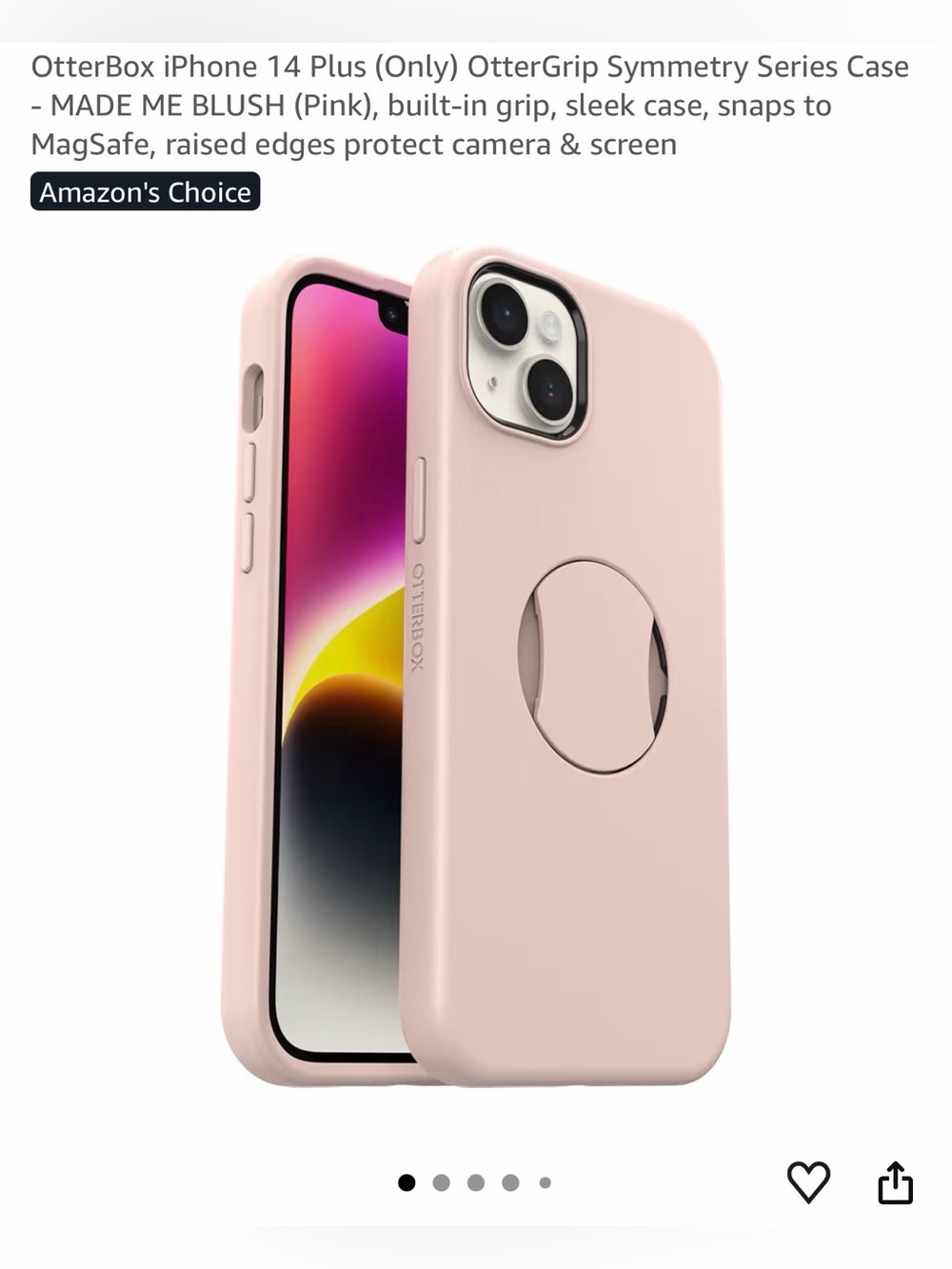 OtterBox Symmetry Series Case — Pink Blush